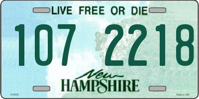 NH license plate 1072218