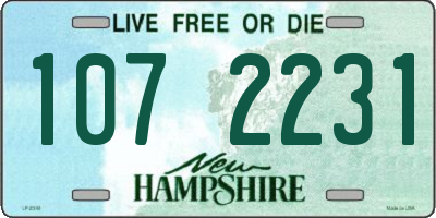 NH license plate 1072231