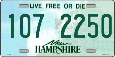 NH license plate 1072250