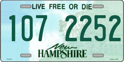 NH license plate 1072252