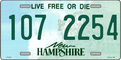 NH license plate 1072254