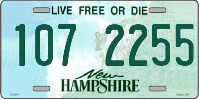 NH license plate 1072255
