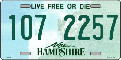 NH license plate 1072257