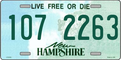 NH license plate 1072263