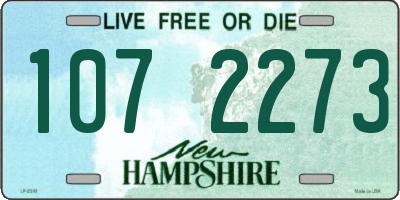 NH license plate 1072273
