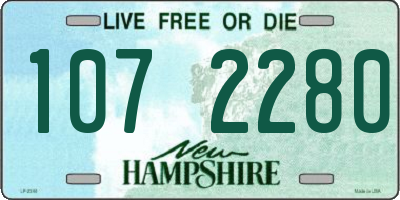 NH license plate 1072280