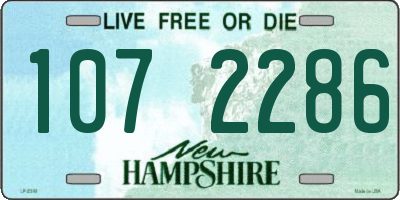 NH license plate 1072286