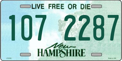 NH license plate 1072287