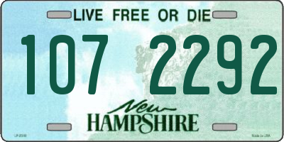 NH license plate 1072292