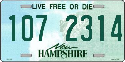 NH license plate 1072314