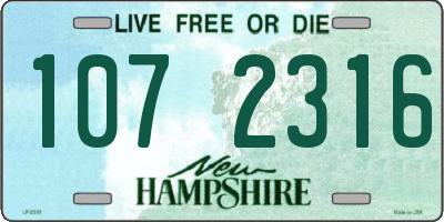 NH license plate 1072316