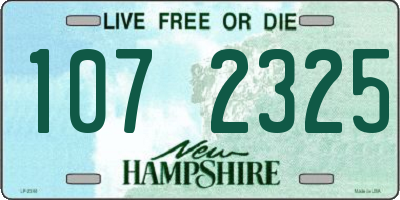 NH license plate 1072325