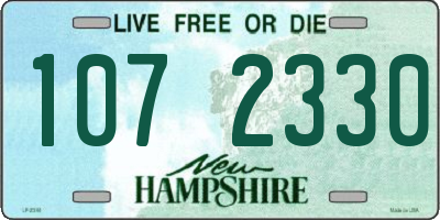 NH license plate 1072330