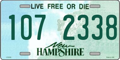 NH license plate 1072338