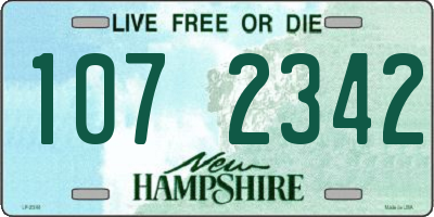 NH license plate 1072342
