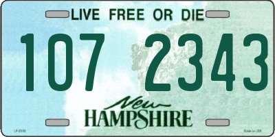 NH license plate 1072343