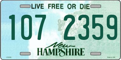NH license plate 1072359