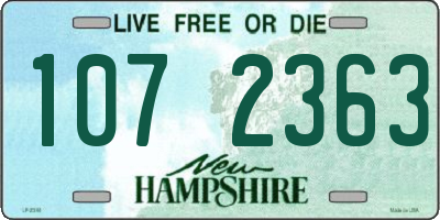 NH license plate 1072363