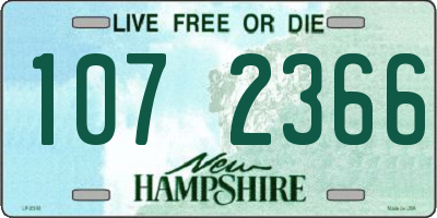 NH license plate 1072366