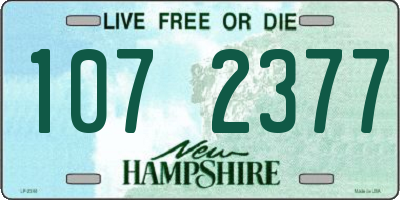 NH license plate 1072377