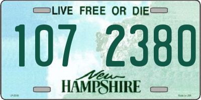 NH license plate 1072380