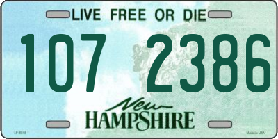 NH license plate 1072386