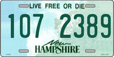 NH license plate 1072389