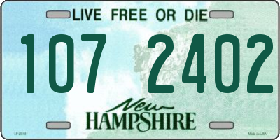 NH license plate 1072402