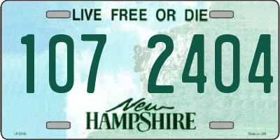 NH license plate 1072404