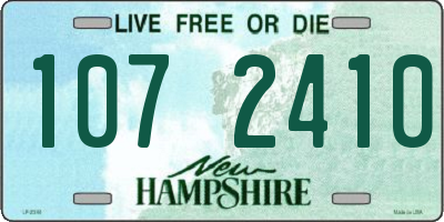 NH license plate 1072410