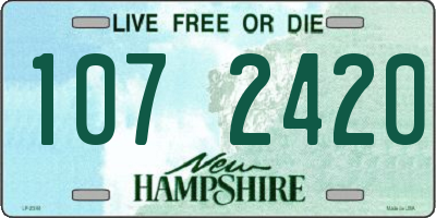NH license plate 1072420