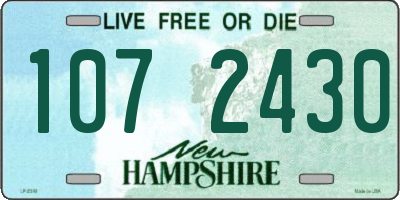 NH license plate 1072430
