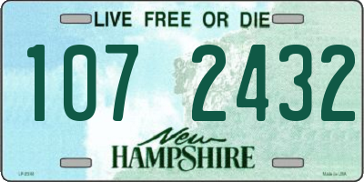 NH license plate 1072432