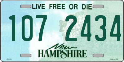 NH license plate 1072434