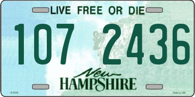 NH license plate 1072436