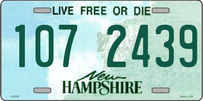 NH license plate 1072439