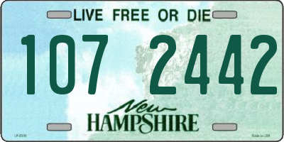NH license plate 1072442