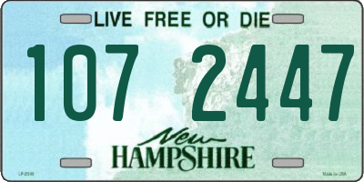 NH license plate 1072447
