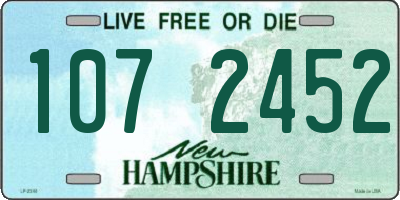 NH license plate 1072452
