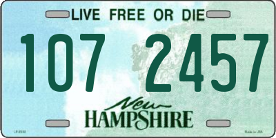 NH license plate 1072457