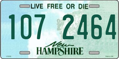 NH license plate 1072464
