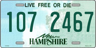 NH license plate 1072467