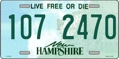 NH license plate 1072470