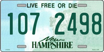 NH license plate 1072498