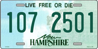 NH license plate 1072501