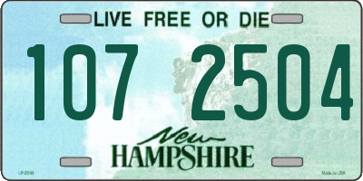 NH license plate 1072504