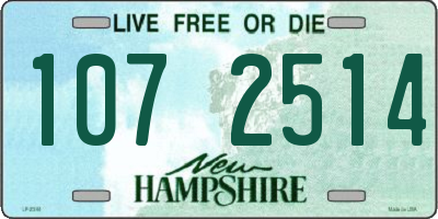 NH license plate 1072514