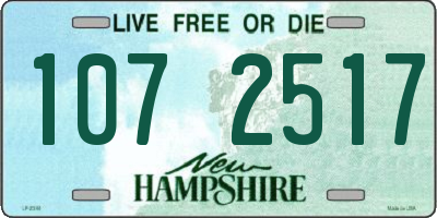NH license plate 1072517