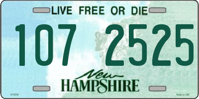 NH license plate 1072525