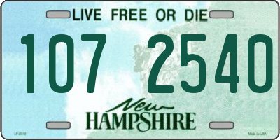 NH license plate 1072540